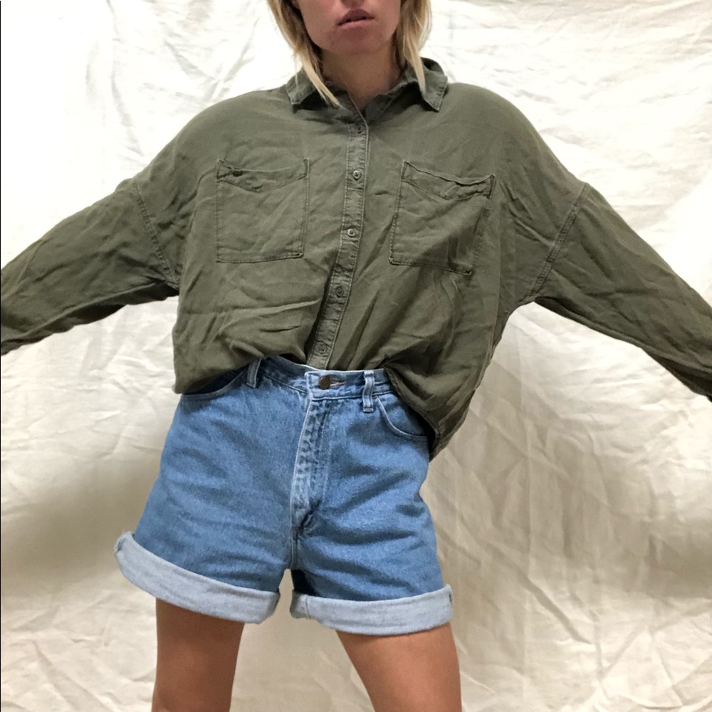 Nordstrom BP Green Blouse Top